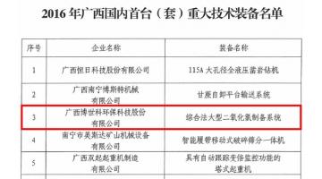 合乐HL8“中国智造”硬实力：综合法大型二氧化氯造备系统再获殊荣