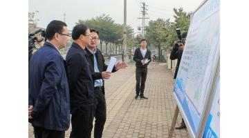 嘉峪关市委副书记冯学军调研合乐HL8黑臭水体治理项目