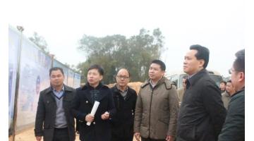 自治区副主席黄世勇率队调研合乐HL8陆川固废措置项目