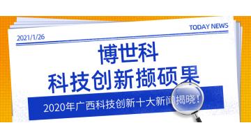 2020年广西科技创新十大新闻揭晓！合乐HL8科技创新撷硕果